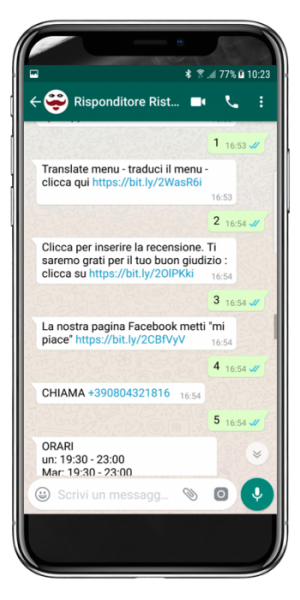 scegli il servizio